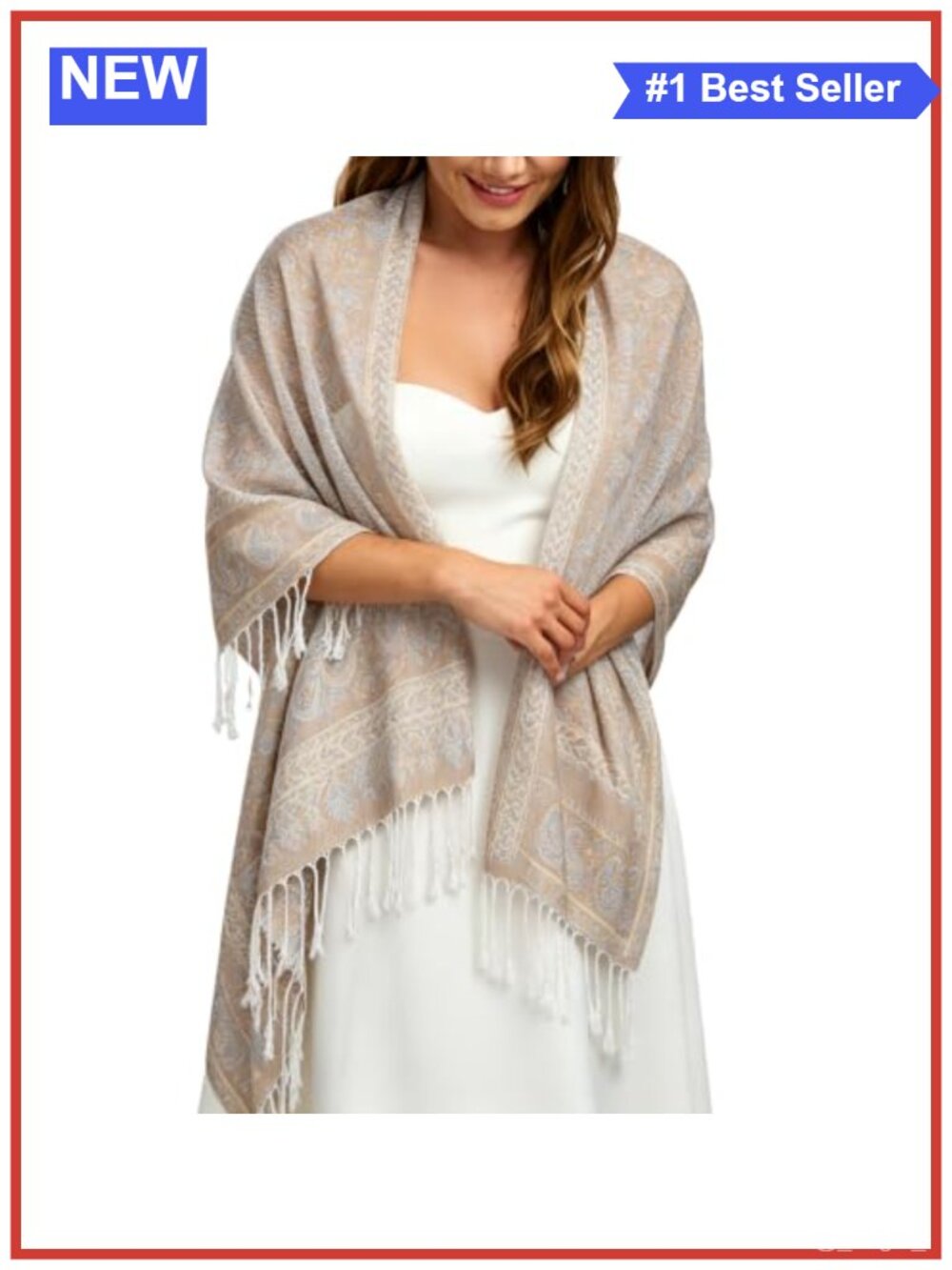 Paisley Jacquard Boho Shawl Wrap Large Scarf Women Soft Travel Blanket